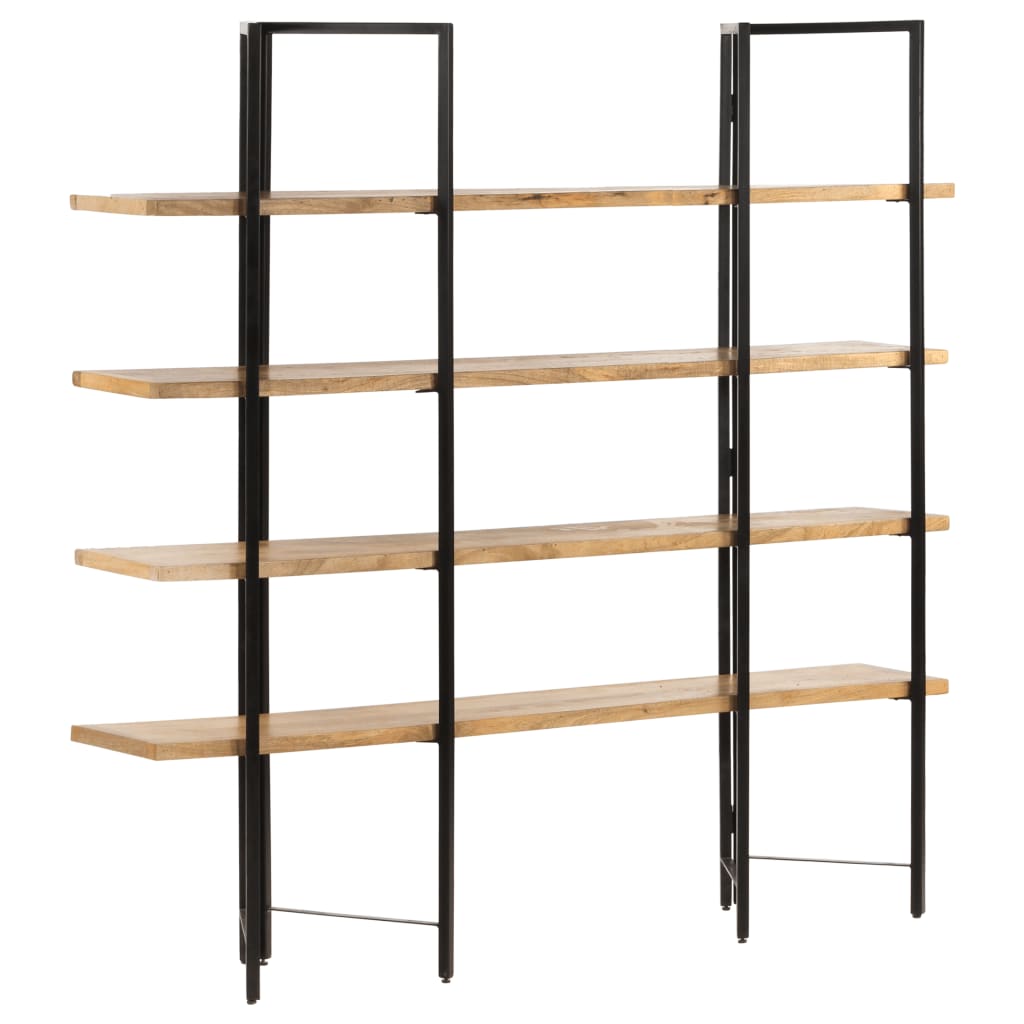 4-Tier Bookcase 160x35x160 cm Solid Mango Wood- Bookcases & Standing Shelves - HomeShopIreland - Home Shop Ireland - Bookcases & Standing Shelves - 4-Tier Bookcase 160x35x160 cm Solid Mango Wood