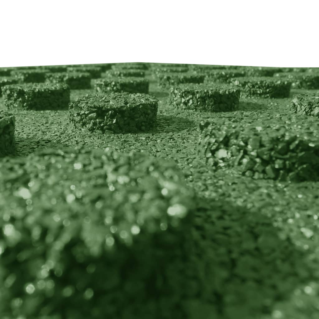 Fall Protection Tiles 6 pcs Rubber 50x50x3 cm Green- Flooring & Carpet - HomeShopIreland - Home Shop Ireland - Flooring & Carpet - Fall Protection Tiles 6 pcs Rubber 50x50x3 cm Green