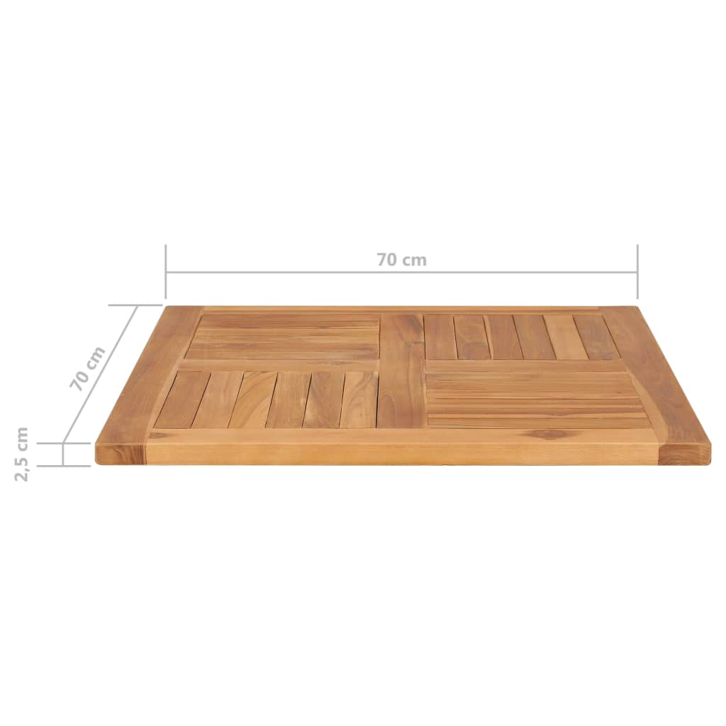 Table Top Solid Teak Wood 70x70x2,5 cm- Table Tops - HomeShopIreland - Home Shop Ireland - Table Tops - Table Top Solid Teak Wood 70x70x2,5 cm