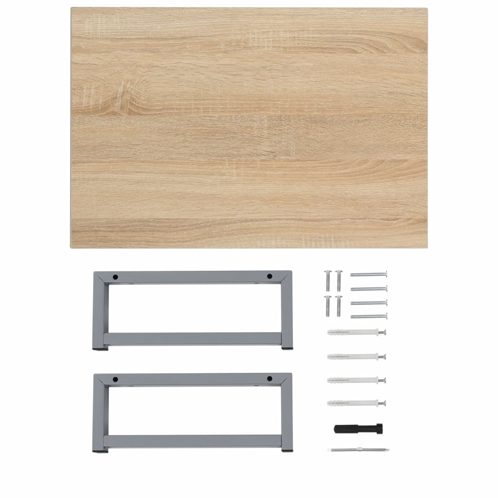 Two Piece Bathroom Furniture Set Ceramic Oak- Bathroom Furniture Sets - HomeShopIreland - Home Shop Ireland - Bathroom Furniture Sets - Two Piece Bathroom Furniture Set Ceramic Oak