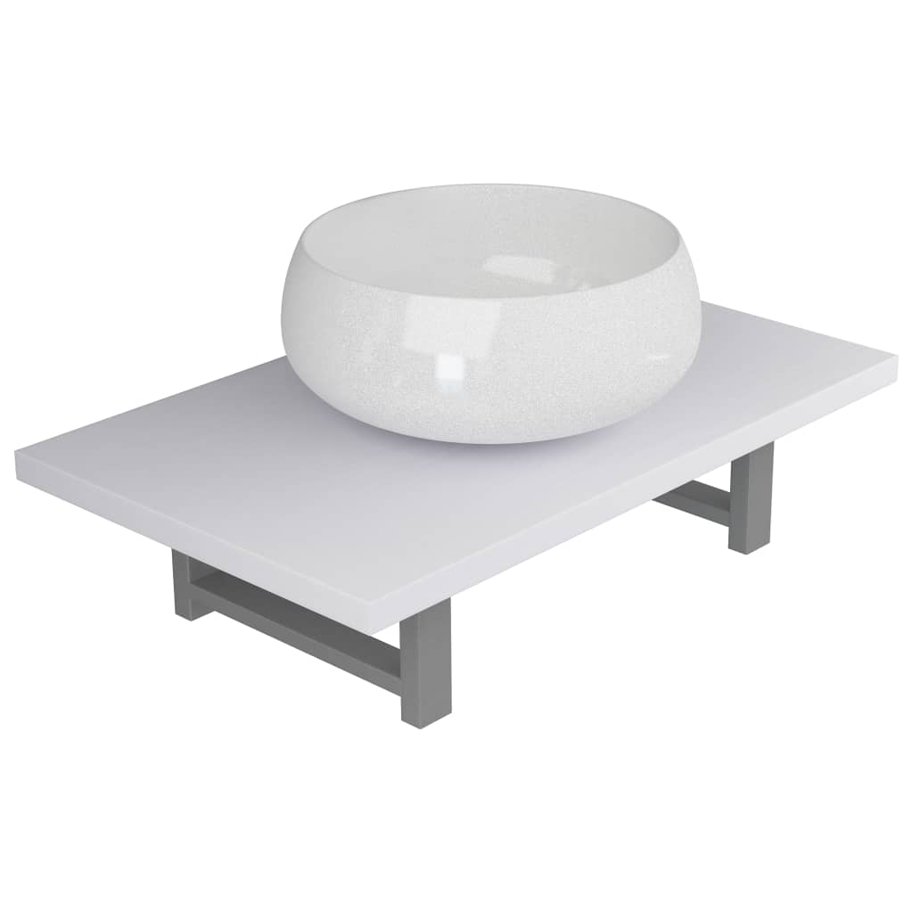 Two Piece Bathroom Furniture Set Ceramic White- Bathroom Furniture Sets - HomeShopIreland - Home Shop Ireland - Bathroom Furniture Sets - Two Piece Bathroom Furniture Set Ceramic White