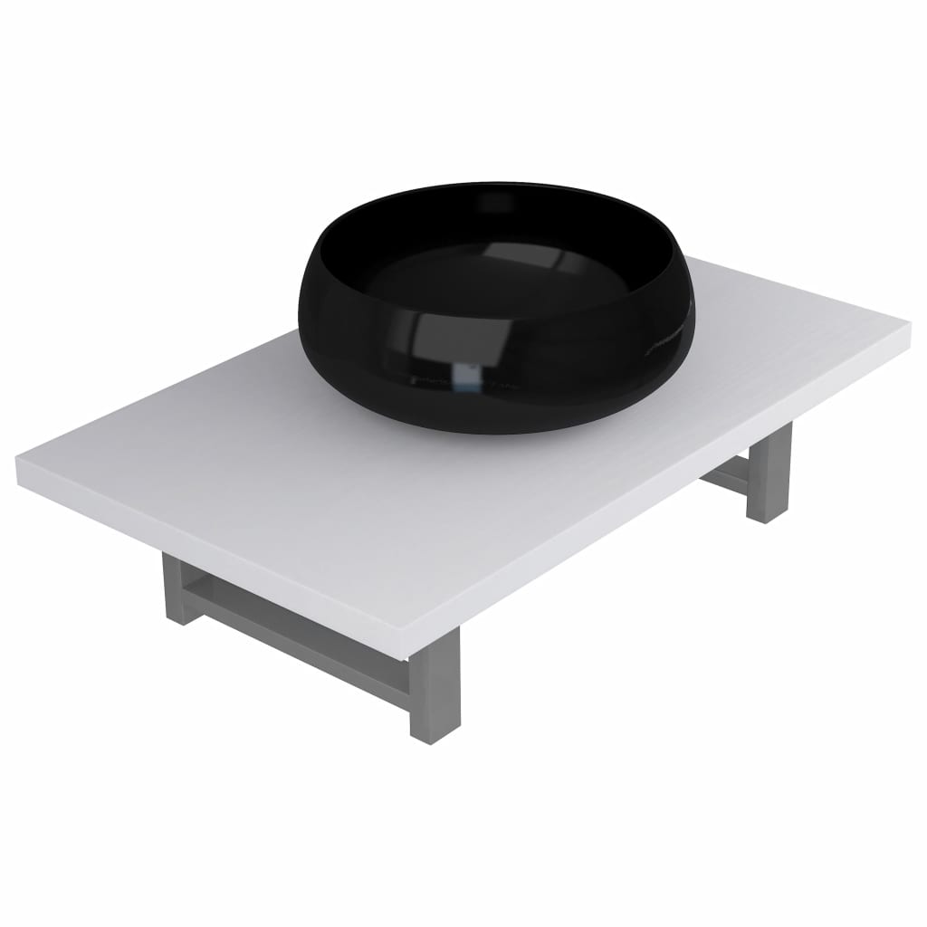 Two Piece Bathroom Furniture Set Ceramic White- Bathroom Furniture Sets - HomeShopIreland - Home Shop Ireland - Bathroom Furniture Sets - Two Piece Bathroom Furniture Set Ceramic White