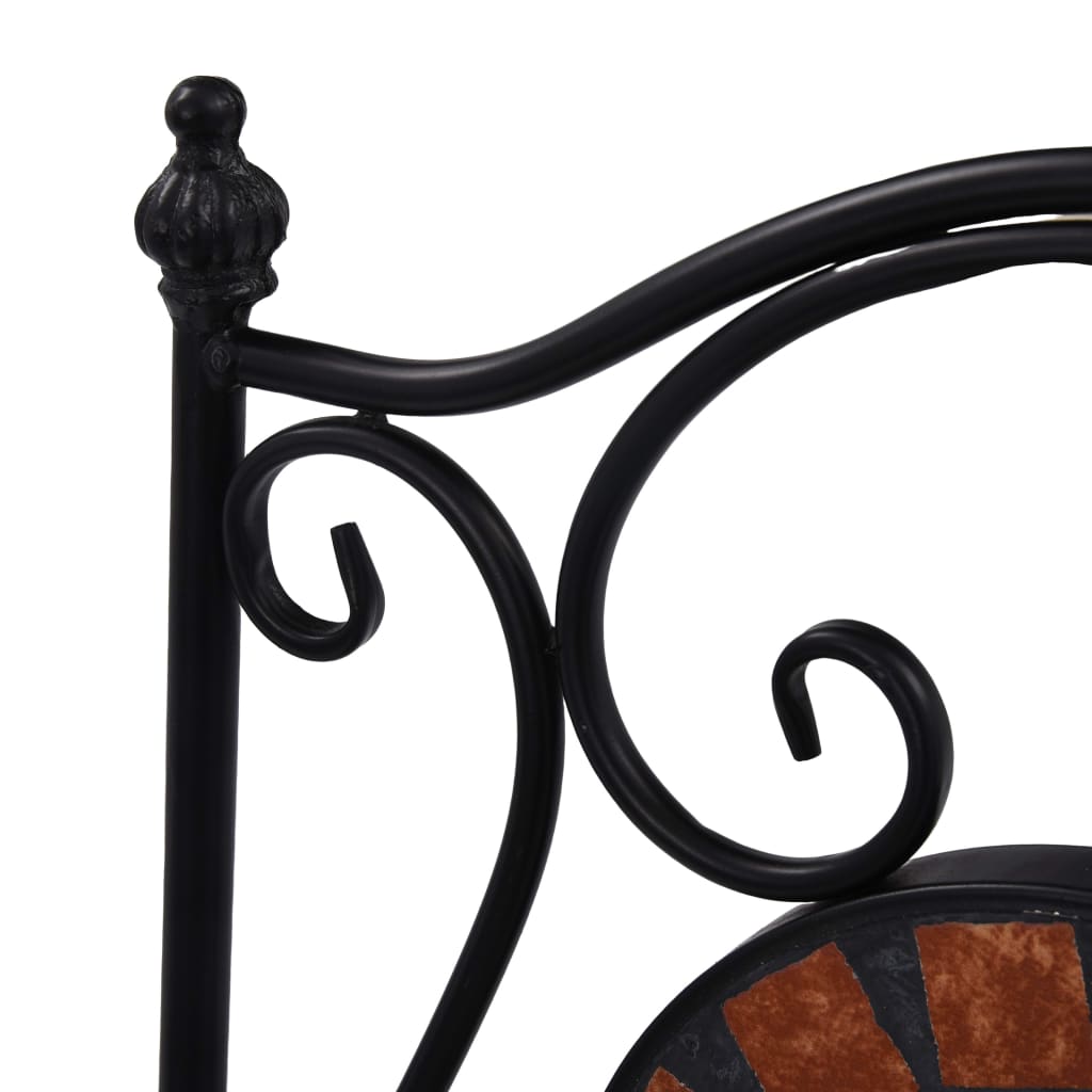 3 Piece Mosaic Bistro Set Ceramic Tile Terracotta- Outdoor Furniture Sets - HomeShopIreland - Home Shop Ireland - Outdoor Furniture Sets - 3 Piece Mosaic Bistro Set Ceramic Tile Terracotta
