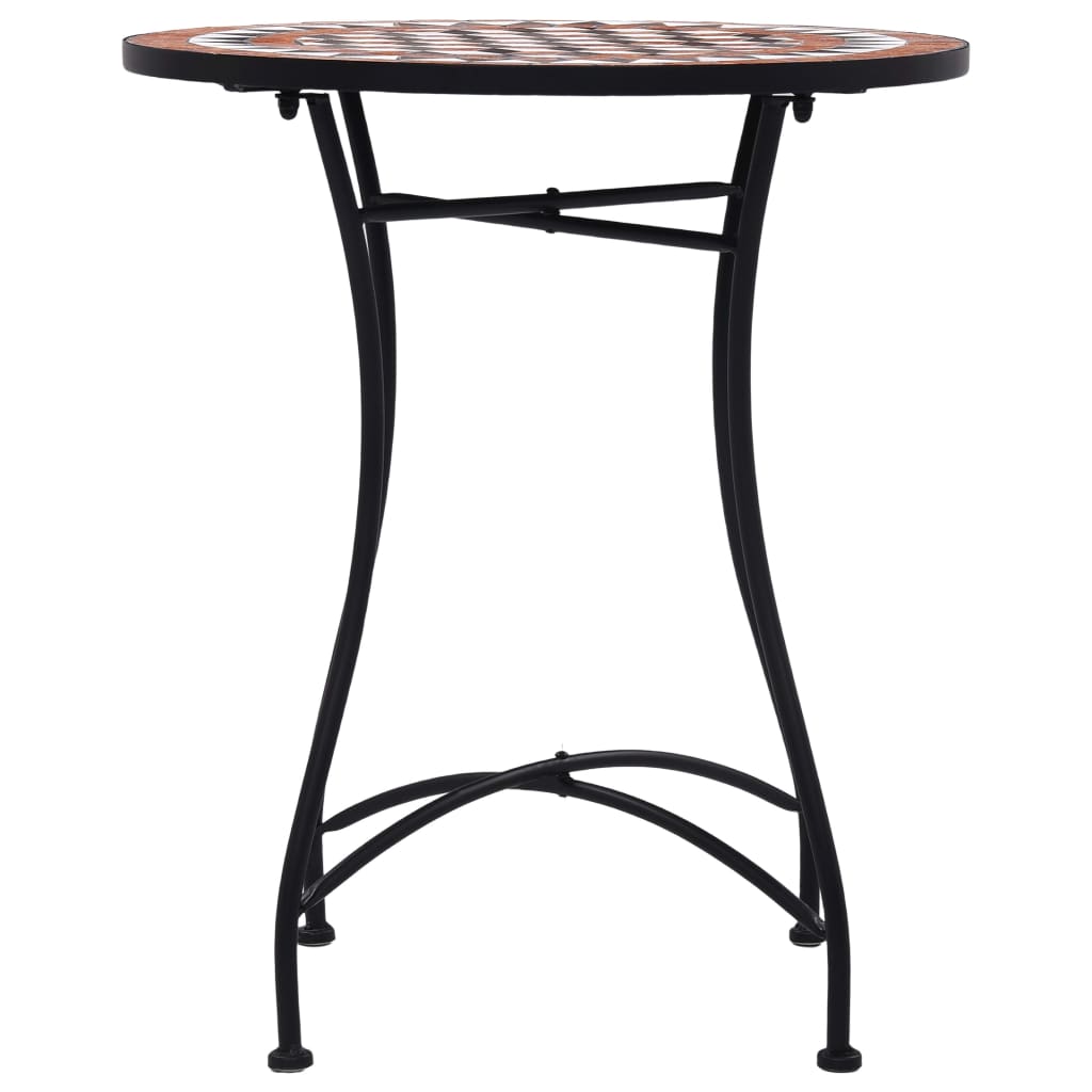 3 Piece Mosaic Bistro Set Ceramic Tile Terracotta- Outdoor Furniture Sets - HomeShopIreland - Home Shop Ireland - Outdoor Furniture Sets - 3 Piece Mosaic Bistro Set Ceramic Tile Terracotta