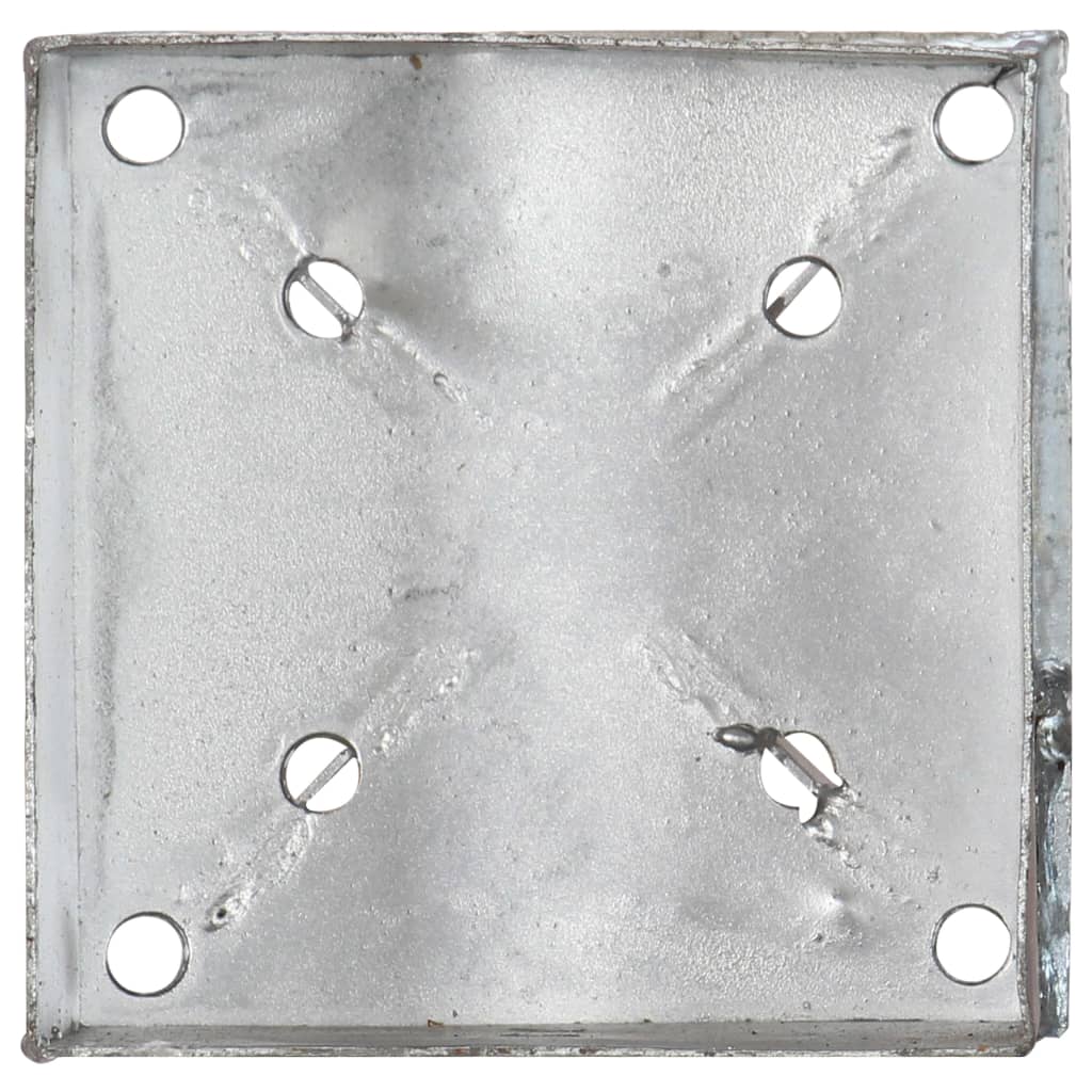 Ground Spikes 2 pcs Silver 14x14x91 cm Galvanised Steel- Ground Spikes - HomeShopIreland - Home Shop Ireland - Ground Spikes - Ground Spikes 2 pcs Silver 14x14x91 cm Galvanised Steel
