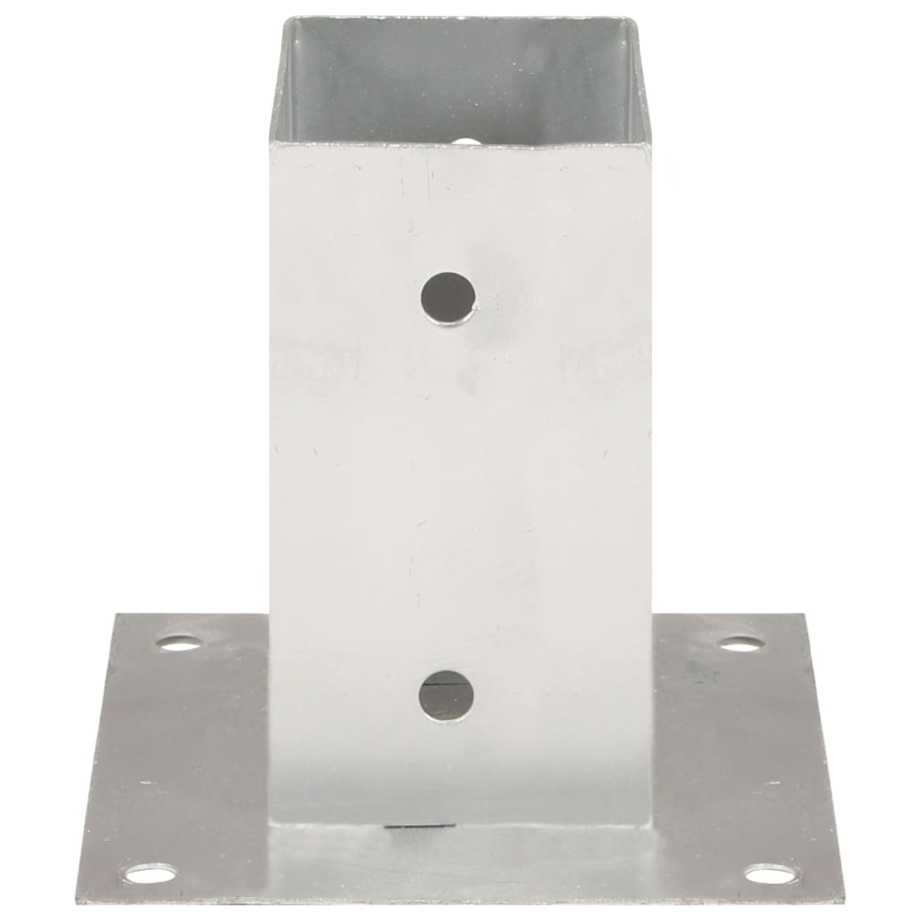 Post Anchors 4 pcs Galvanised Metal 71 mm- Fence Posts & Rails - HomeShopIreland - Home Shop Ireland - Fence Posts & Rails - Post Anchors 4 pcs Galvanised Metal 71 mm