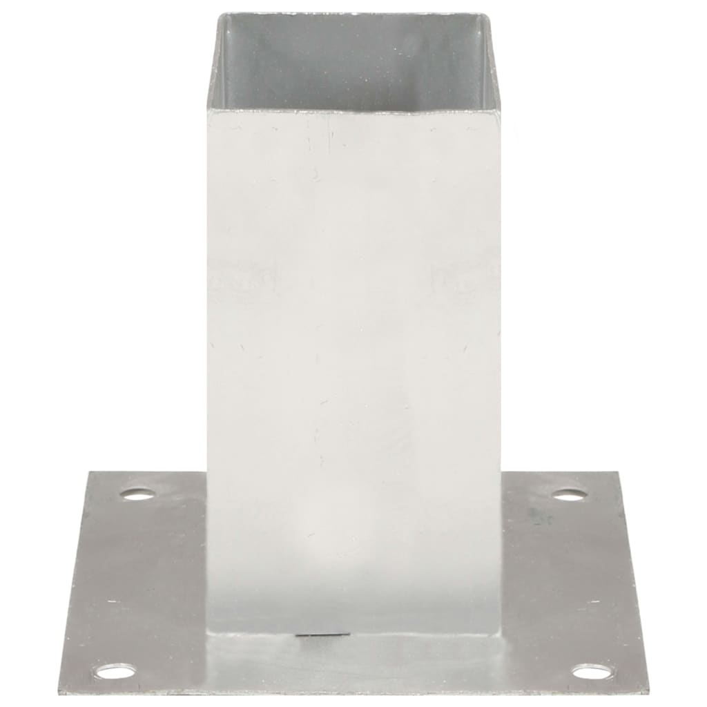 Post Anchors 4 pcs Galvanised Metal 71 mm- Fence Posts & Rails - HomeShopIreland - Home Shop Ireland - Fence Posts & Rails - Post Anchors 4 pcs Galvanised Metal 71 mm
