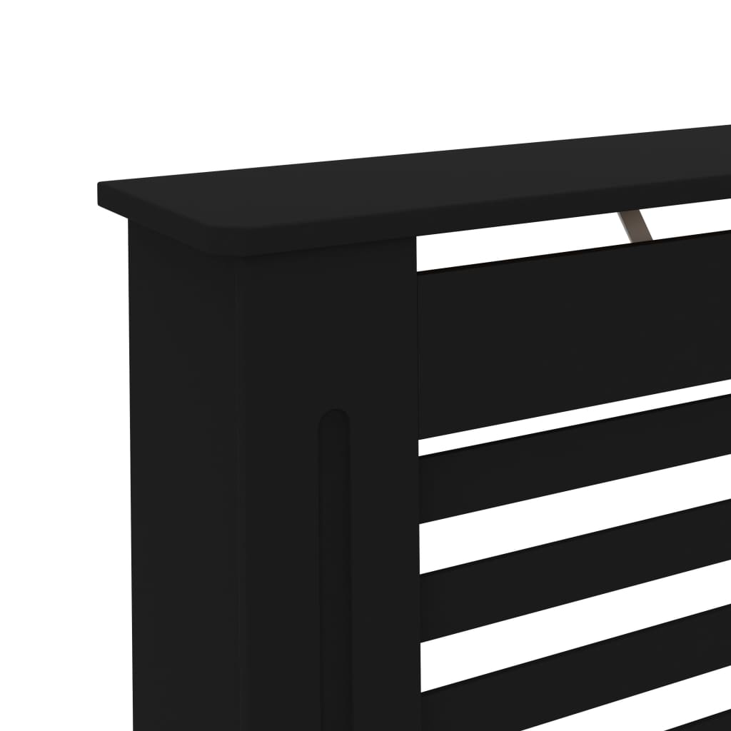 Radiator Cover Black 172x19x81 cm MDF- Heating Radiator Accessories - HomeShopIreland - Home Shop Ireland - Heating Radiator Accessories - Radiator Cover Black 172x19x81 cm MDF