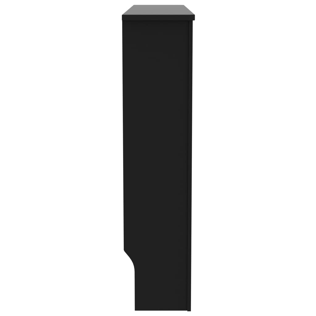 Radiator Cover Black 112x19x81 cm MDF- Heating Radiator Accessories - HomeShopIreland - Home Shop Ireland - Heating Radiator Accessories - Radiator Cover Black 112x19x81 cm MDF