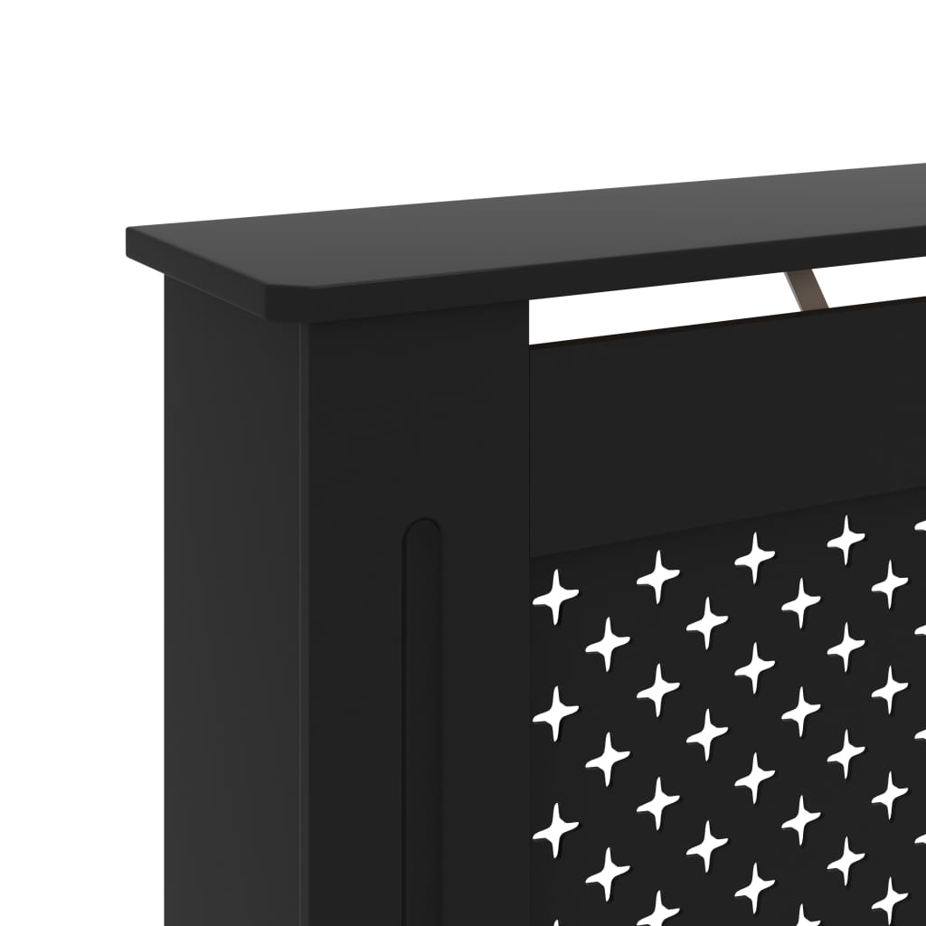 Radiator Cover Black 172x19x81 cm MDF- Heating Radiator Accessories - HomeShopIreland - Home Shop Ireland - Heating Radiator Accessories - Radiator Cover Black 172x19x81 cm MDF