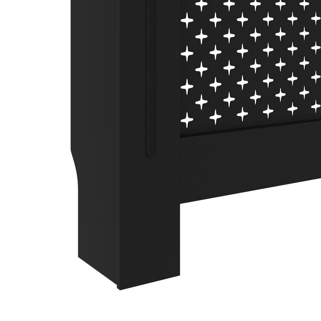 Radiator Cover Black 172x19x81 cm MDF- Heating Radiator Accessories - HomeShopIreland - Home Shop Ireland - Heating Radiator Accessories - Radiator Cover Black 172x19x81 cm MDF