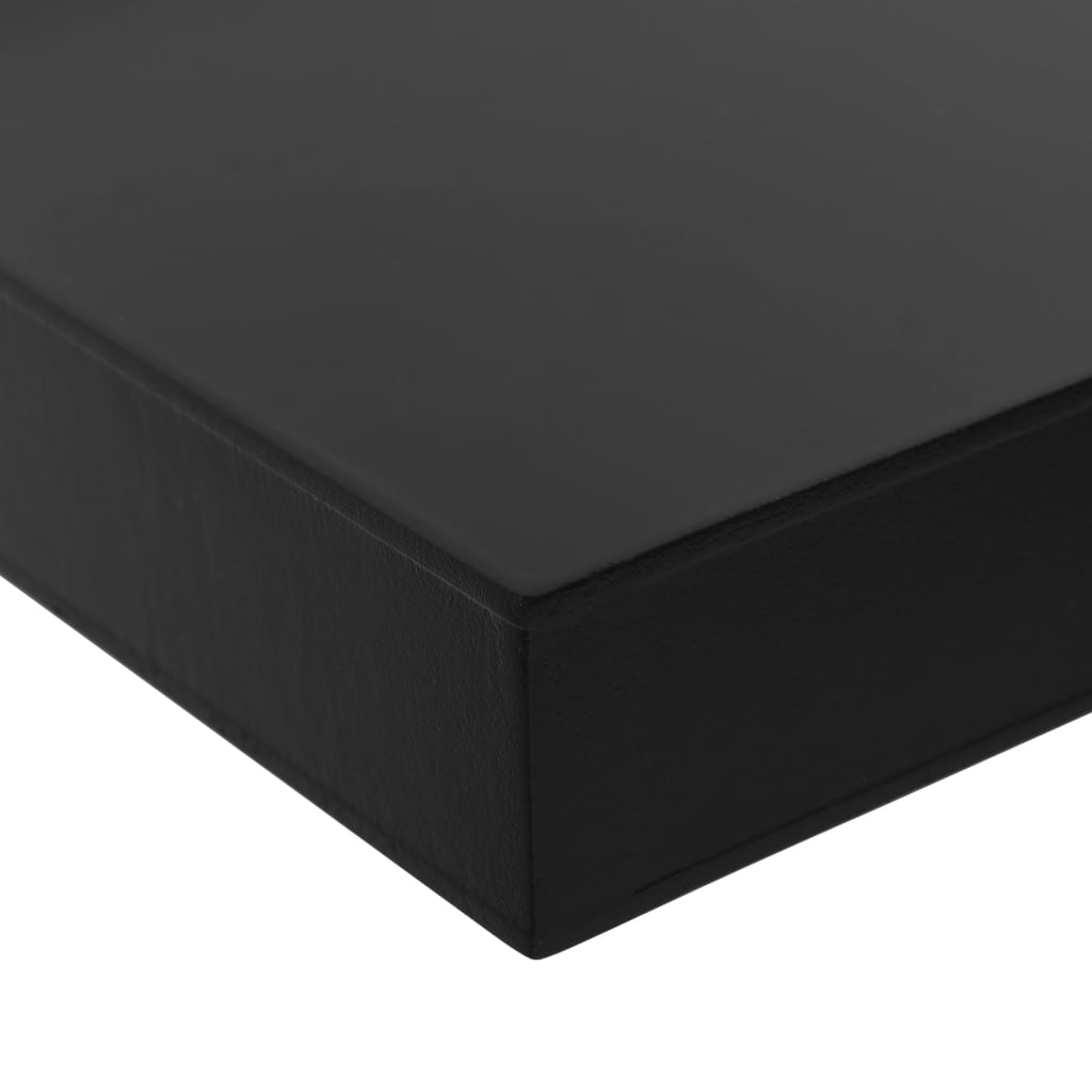 Floating Wall Shelves 2 pcs Black 120x20x3.8 cm- Wall Shelves & Ledges - HomeShopIreland - Home Shop Ireland - Wall Shelves & Ledges - Floating Wall Shelves 2 pcs Black 120x20x3.8 cm