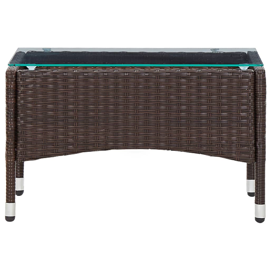 Coffee Table Brown 60x40x36 cm Poly Rattan- Outdoor Tables - HomeShopIreland - Home Shop Ireland - Outdoor Tables - Coffee Table Brown 60x40x36 cm Poly Rattan