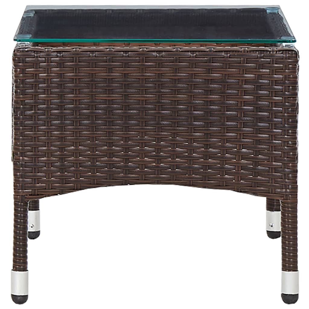 Coffee Table Brown 60x40x36 cm Poly Rattan- Outdoor Tables - HomeShopIreland - Home Shop Ireland - Outdoor Tables - Coffee Table Brown 60x40x36 cm Poly Rattan