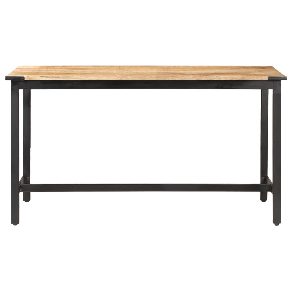 Dining Table 140x70x76 cm Solid Rough Mango Wood- Kitchen & Dining Room Tables - HomeShopIreland - Home Shop Ireland - Kitchen & Dining Room Tables - Dining Table 140x70x76 cm Solid Rough Mango Wood