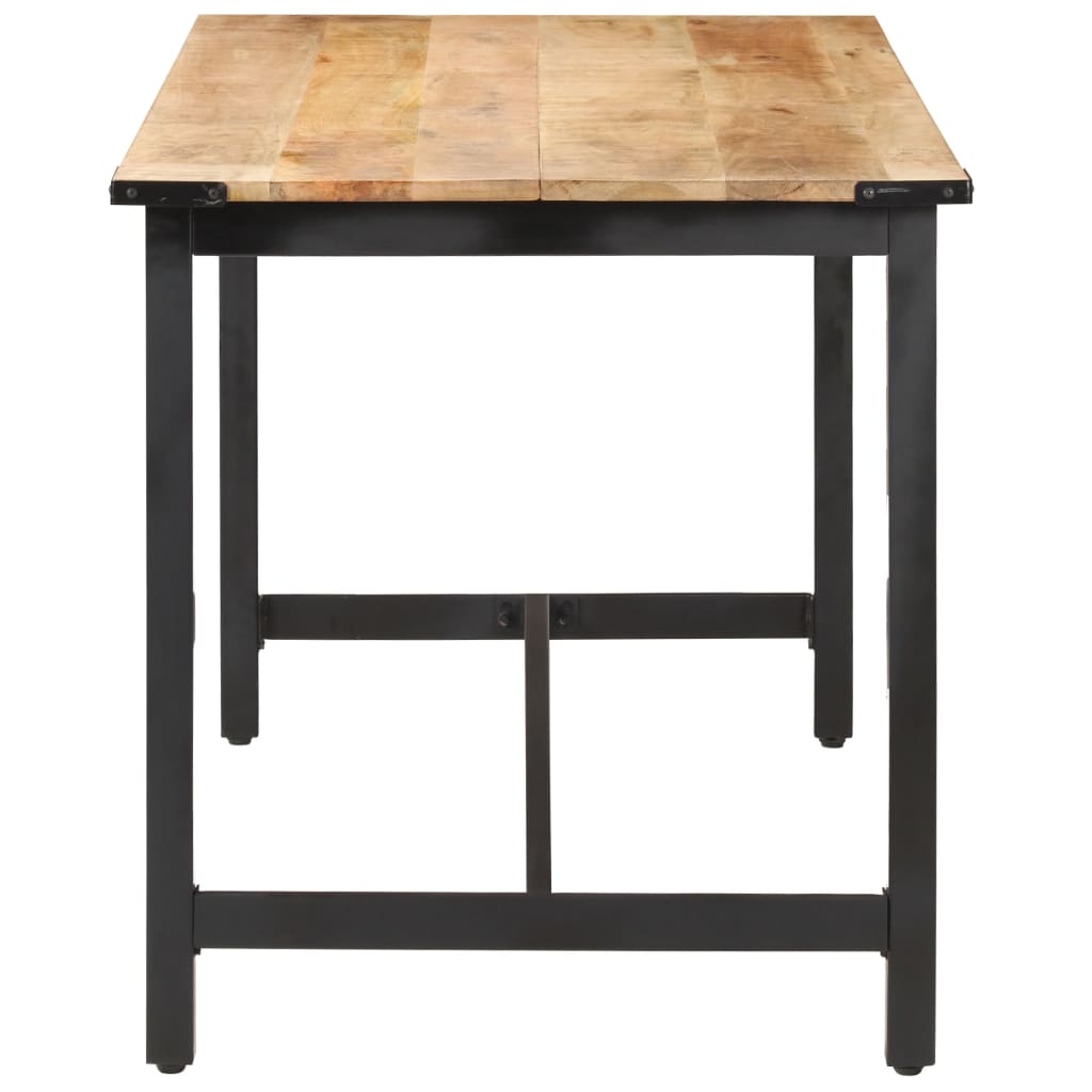 Dining Table 140x70x76 cm Solid Rough Mango Wood- Kitchen & Dining Room Tables - HomeShopIreland - Home Shop Ireland - Kitchen & Dining Room Tables - Dining Table 140x70x76 cm Solid Rough Mango Wood