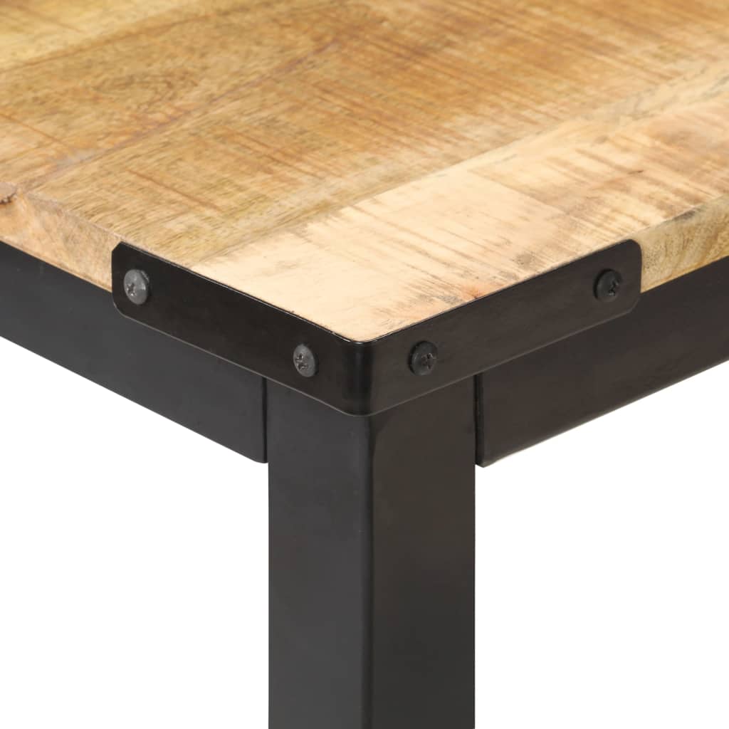 Dining Table 140x70x76 cm Solid Rough Mango Wood- Kitchen & Dining Room Tables - HomeShopIreland - Home Shop Ireland - Kitchen & Dining Room Tables - Dining Table 140x70x76 cm Solid Rough Mango Wood