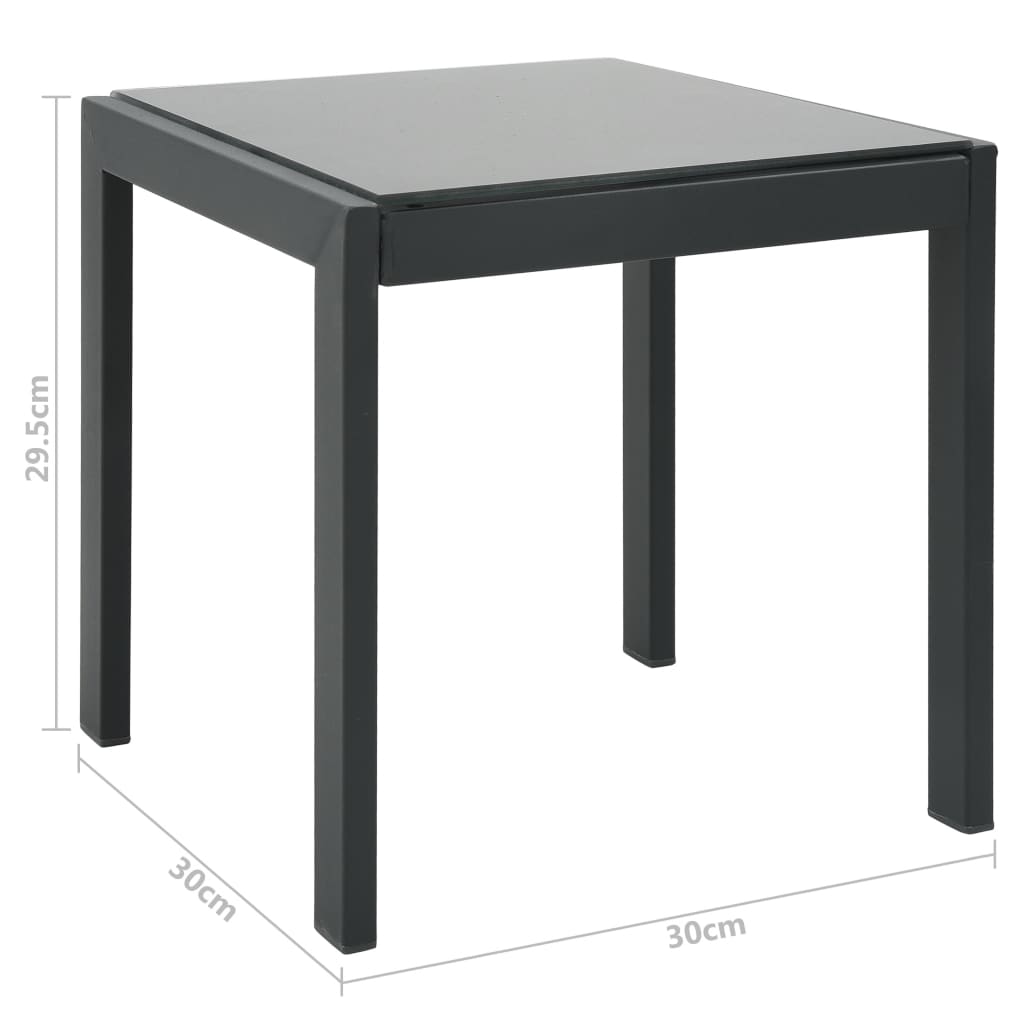 Sun Loungers 2 pcs with Table Textilene and Steel- Sunloungers - HomeShopIreland - Home Shop Ireland - Sunloungers - Sun Loungers 2 pcs with Table Textilene and Steel
