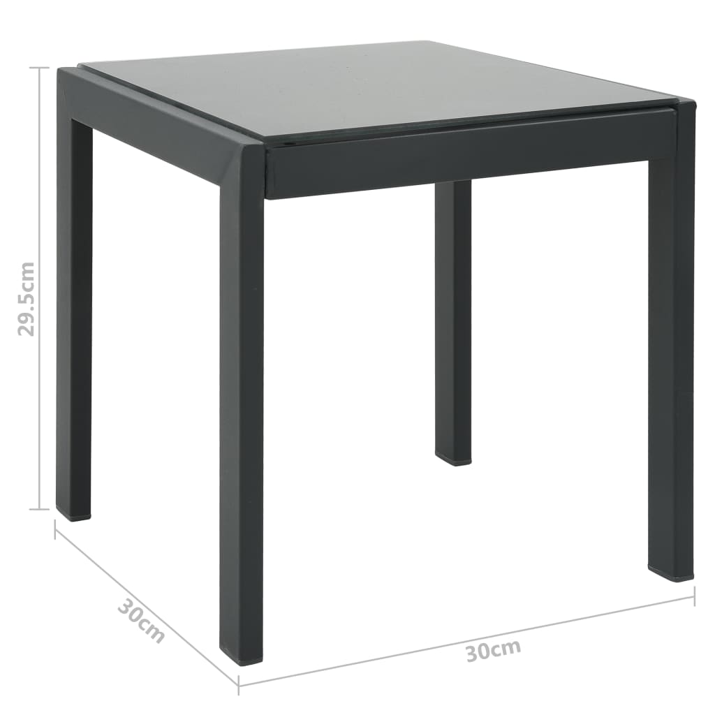 Sun Loungers 2 pcs with Table Textilene and Steel- Sunloungers - HomeShopIreland - Home Shop Ireland - Sunloungers - Sun Loungers 2 pcs with Table Textilene and Steel