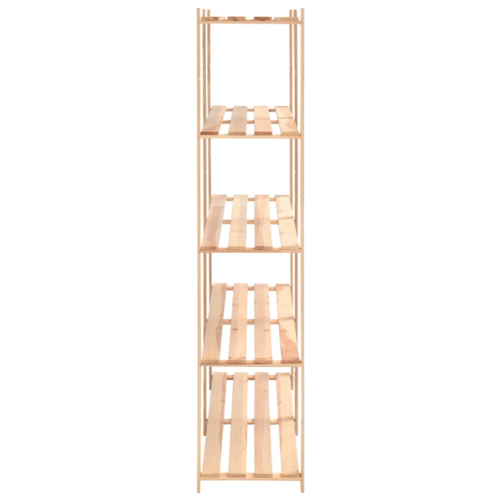 5-Tier Storage Racks 3 pcs 170x38x170 cm Solid Pinewood 500 kg- Industrial Shelving - HomeShopIreland - Home Shop Ireland - Industrial Shelving - 5-Tier Storage Racks 3 pcs 170x38x170 cm Solid Pinewood 500 kg