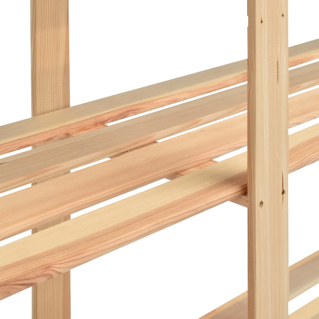 5-Tier Storage Racks 3 pcs 170x38x170 cm Solid Pinewood 500 kg- Industrial Shelving - HomeShopIreland - Home Shop Ireland - Industrial Shelving - 5-Tier Storage Racks 3 pcs 170x38x170 cm Solid Pinewood 500 kg