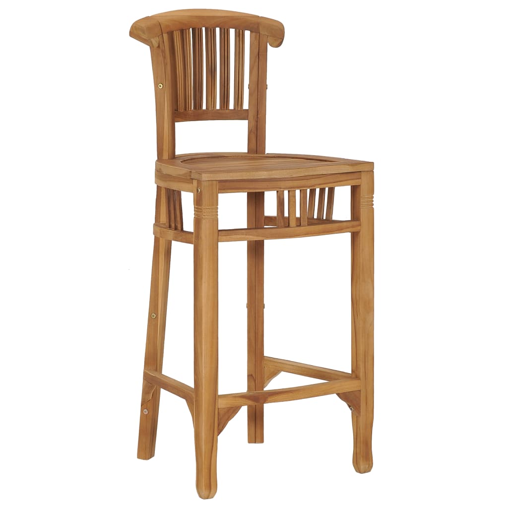 Bar Chair Solid Teak Wood- Table & Bar Stools - HomeShopIreland - Home Shop Ireland - Table & Bar Stools - Bar Chair Solid Teak Wood