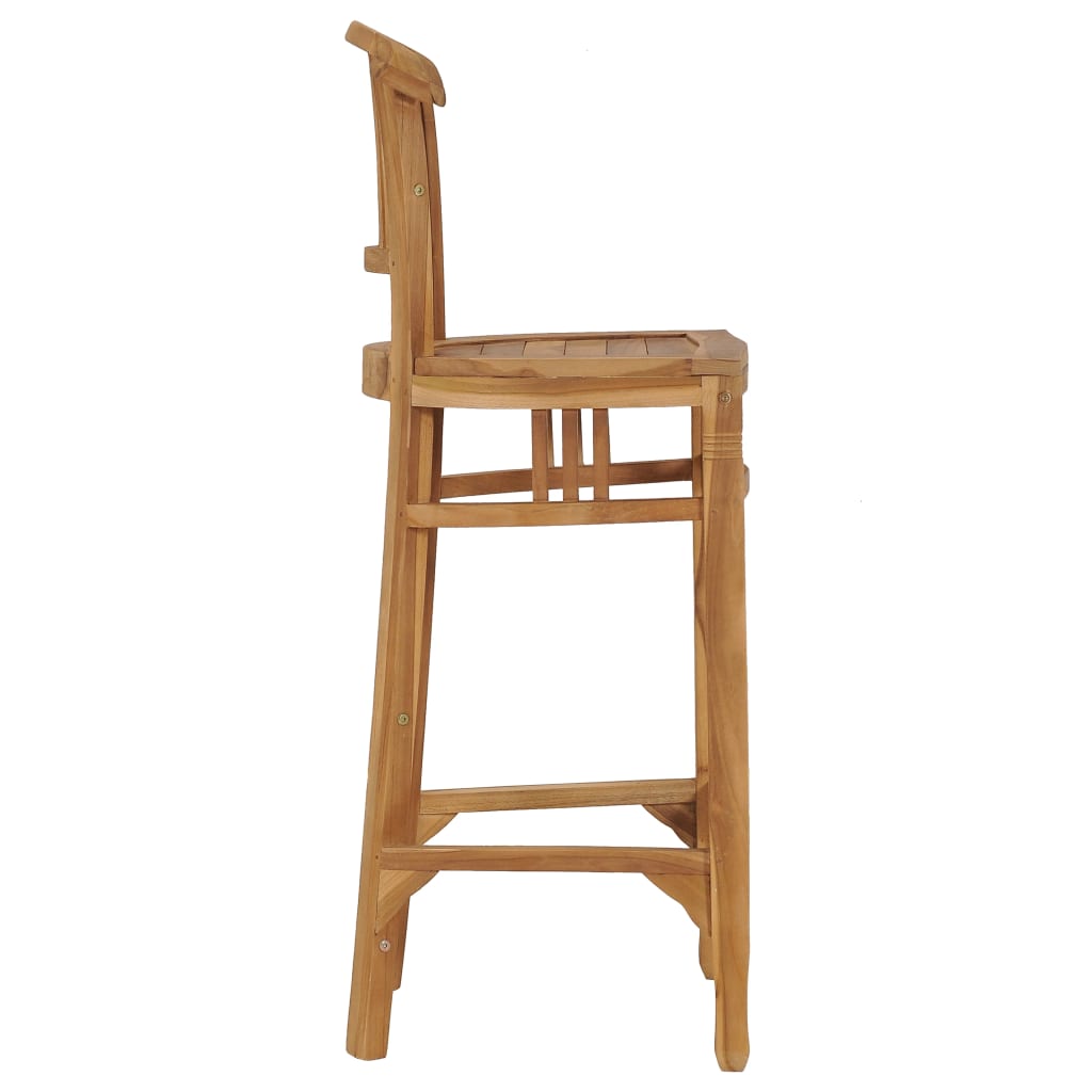Bar Chair Solid Teak Wood- Table & Bar Stools - HomeShopIreland - Home Shop Ireland - Table & Bar Stools - Bar Chair Solid Teak Wood