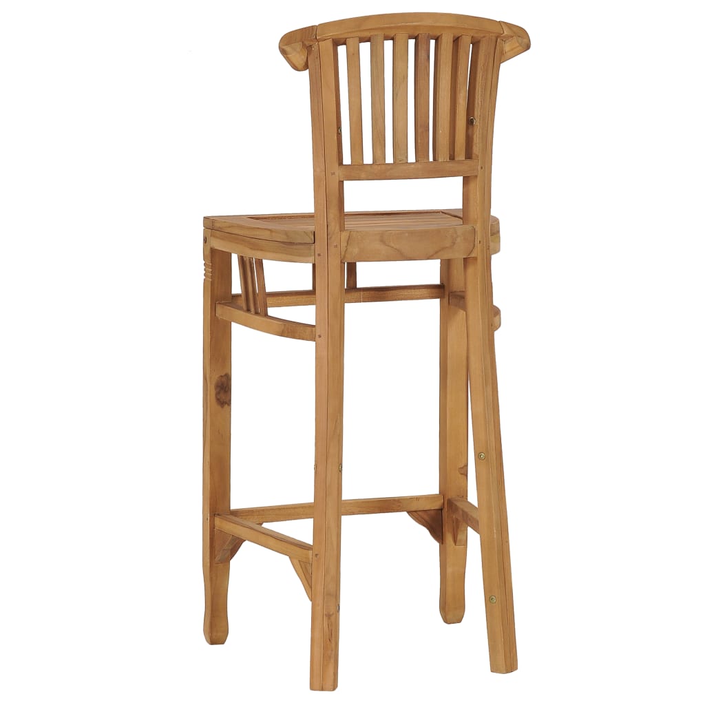 Bar Chair Solid Teak Wood- Table & Bar Stools - HomeShopIreland - Home Shop Ireland - Table & Bar Stools - Bar Chair Solid Teak Wood
