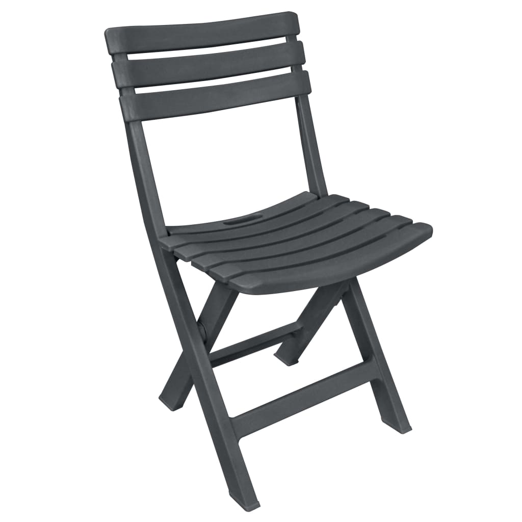 3 Piece Folding Bistro Set Plastic Anthracite- Outdoor Furniture Sets - HomeShopIreland - Home Shop Ireland - Outdoor Furniture Sets - 3 Piece Folding Bistro Set Plastic Anthracite