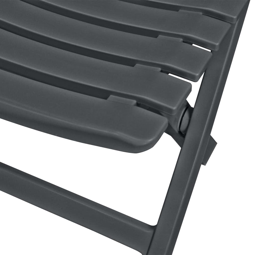 3 Piece Folding Bistro Set Plastic Anthracite- Outdoor Furniture Sets - HomeShopIreland - Home Shop Ireland - Outdoor Furniture Sets - 3 Piece Folding Bistro Set Plastic Anthracite