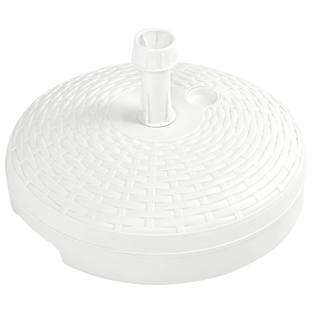 Umbrella Base Sand/Water Filled 20 L White Plastic- Outdoor Umbrella Bases - HomeShopIreland - Home Shop Ireland - Outdoor Umbrella Bases - Umbrella Base Sand/Water Filled 20 L White Plastic