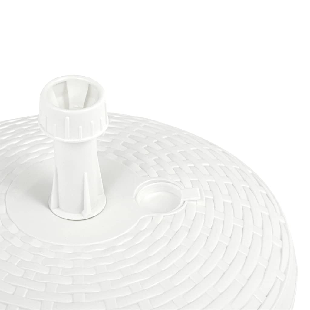 Umbrella Base Sand/Water Filled 20 L White Plastic- Outdoor Umbrella Bases - HomeShopIreland - Home Shop Ireland - Outdoor Umbrella Bases - Umbrella Base Sand/Water Filled 20 L White Plastic