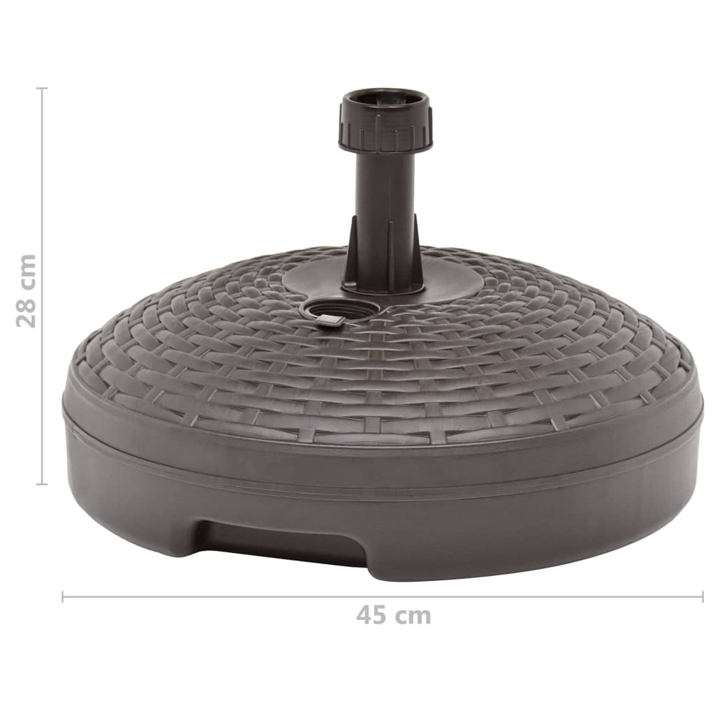 Umbrella Base Sand/Water Filled 20 L Brown Plastic- Outdoor Umbrella Bases - HomeShopIreland - Home Shop Ireland - Outdoor Umbrella Bases - Umbrella Base Sand/Water Filled 20 L Brown Plastic