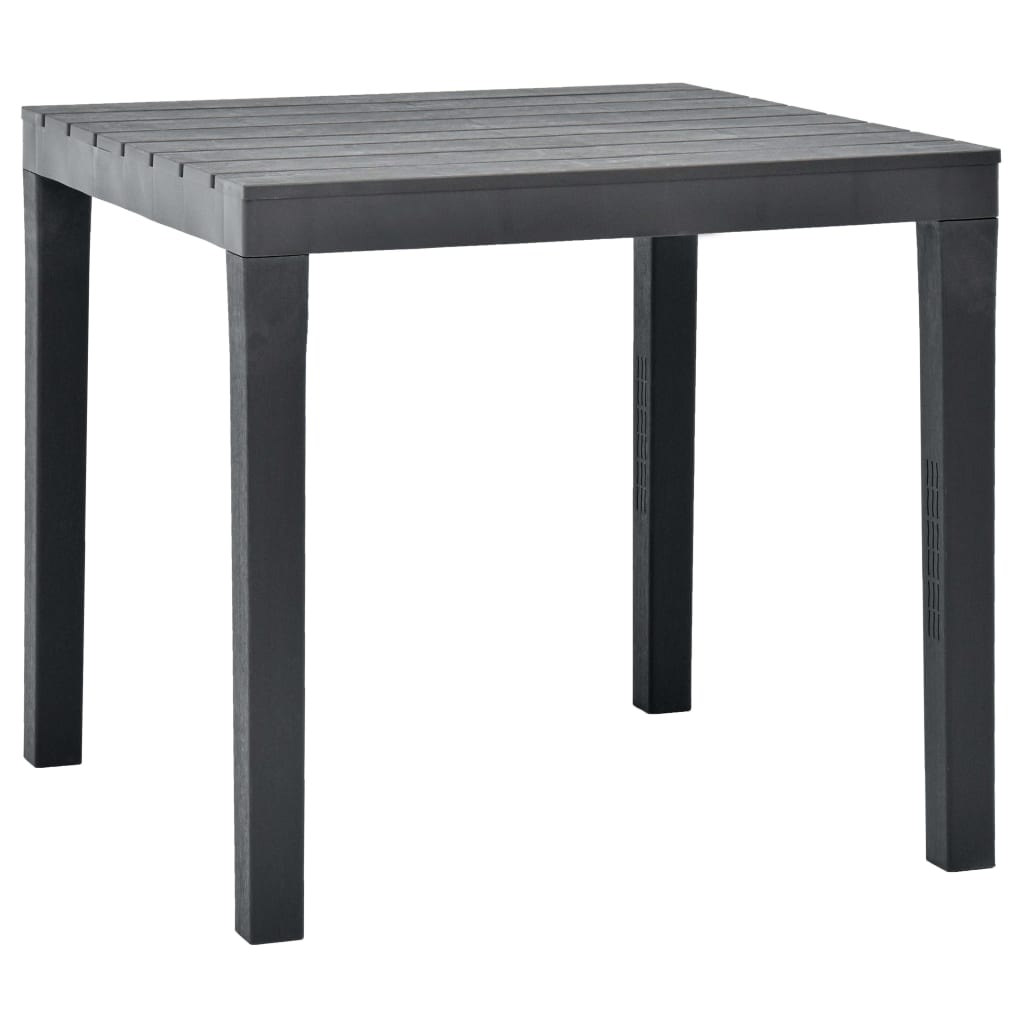 Square plastic outlet garden table