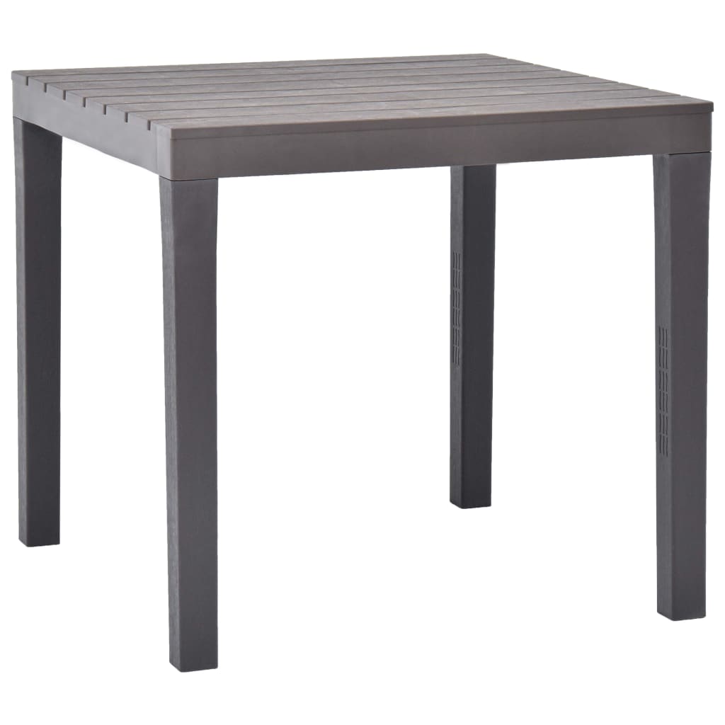 Garden Table with 2 Benches Plastic Brown- Outdoor Furniture Sets - HomeShopIreland - Home Shop Ireland - Outdoor Furniture Sets - Garden Table with 2 Benches Plastic Brown