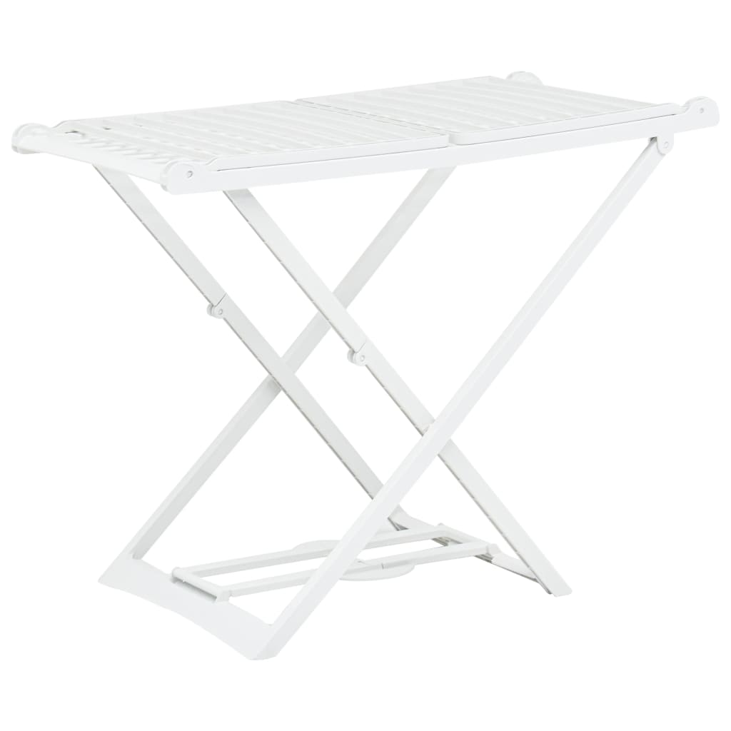 Folding Clothes Dry Rack White Plastic- Drying Racks & Hangers - HomeShopIreland - Home Shop Ireland - Drying Racks & Hangers - Folding Clothes Dry Rack White Plastic