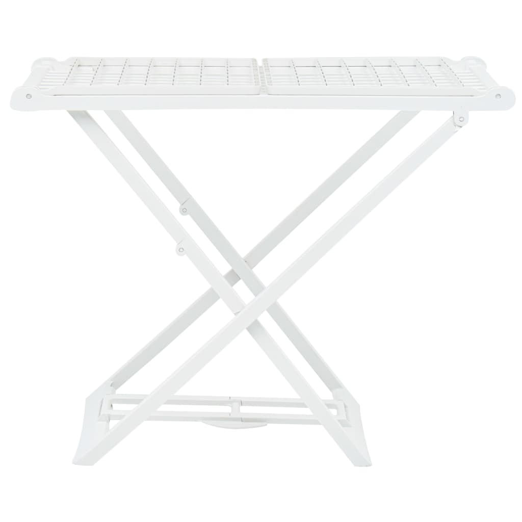 Folding Clothes Dry Rack White Plastic- Drying Racks & Hangers - HomeShopIreland - Home Shop Ireland - Drying Racks & Hangers - Folding Clothes Dry Rack White Plastic