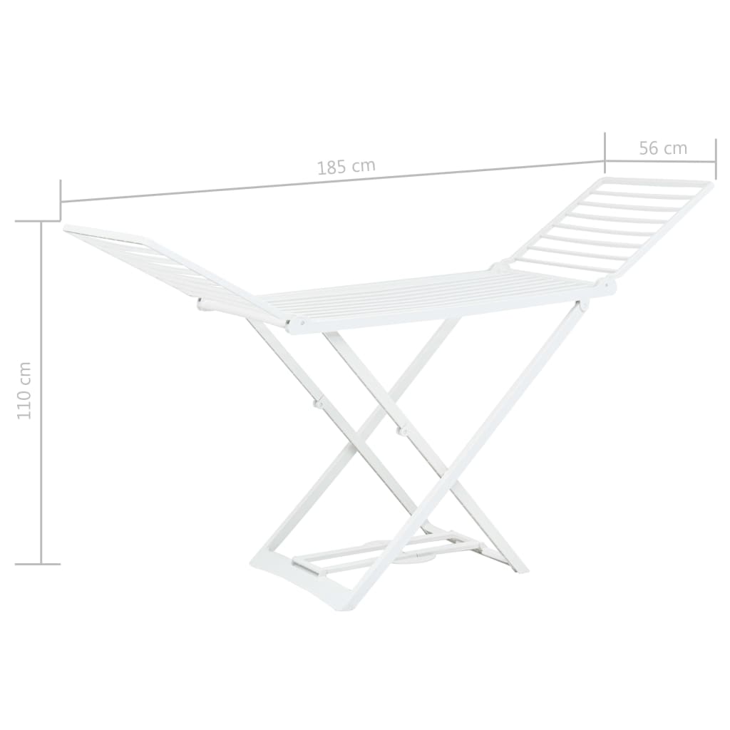 Folding Clothes Dry Rack White Plastic- Drying Racks & Hangers - HomeShopIreland - Home Shop Ireland - Drying Racks & Hangers - Folding Clothes Dry Rack White Plastic