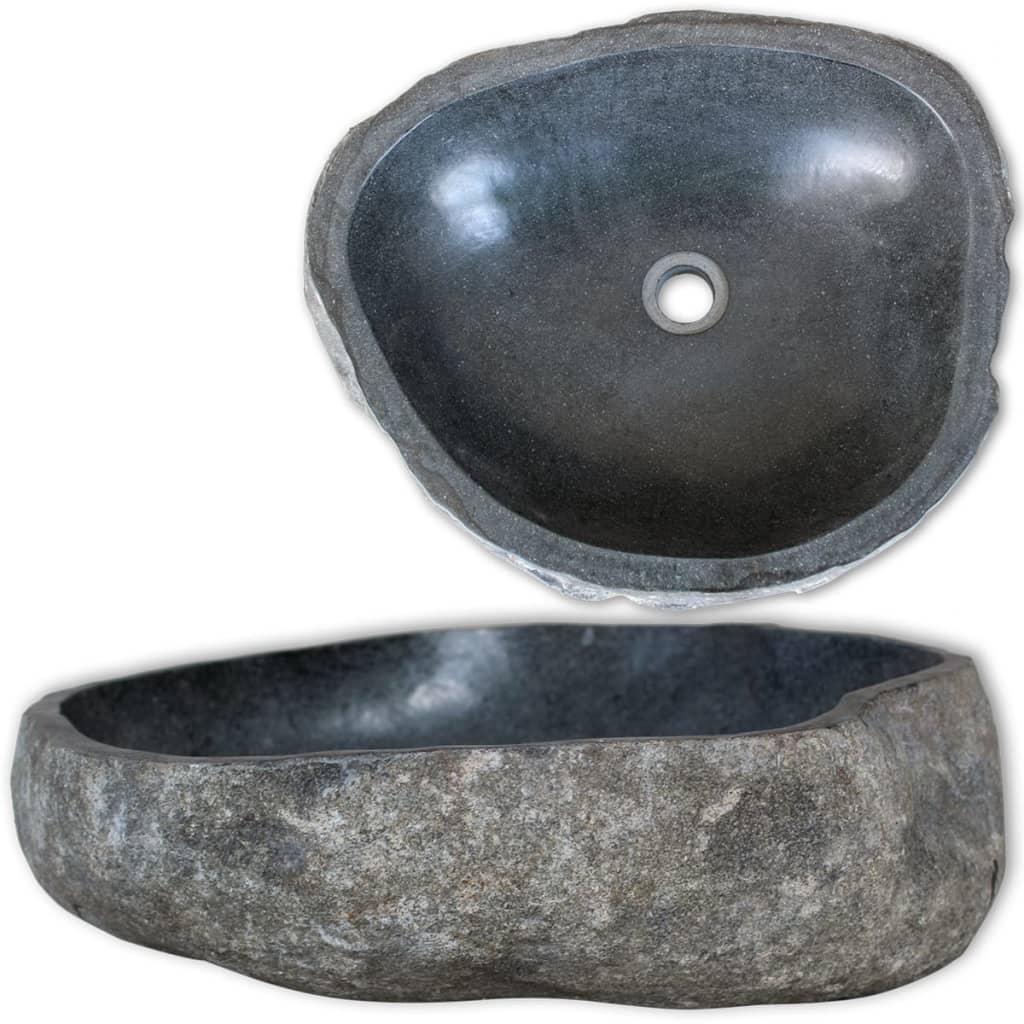 Basin River Stone Oval 46-52 cm- Bathroom Basins - HomeShopIreland - Home Shop Ireland - Bathroom Basins - Basin River Stone Oval 46-52 cm