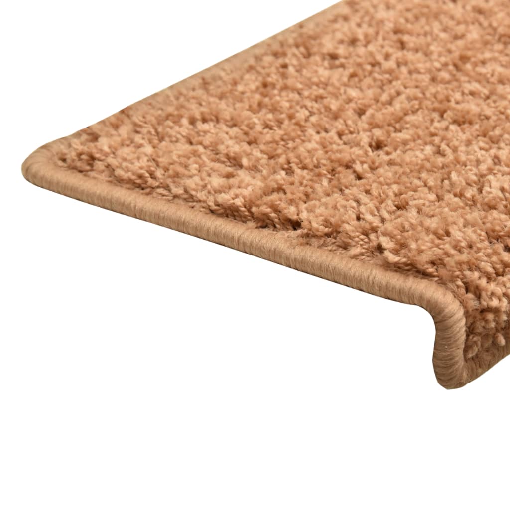 Carpet Stair Treads 15 pcs 65x25 cm Brown- Stair Treads - HomeShopIreland - Home Shop Ireland - Stair Treads - Carpet Stair Treads 15 pcs 65x25 cm Brown