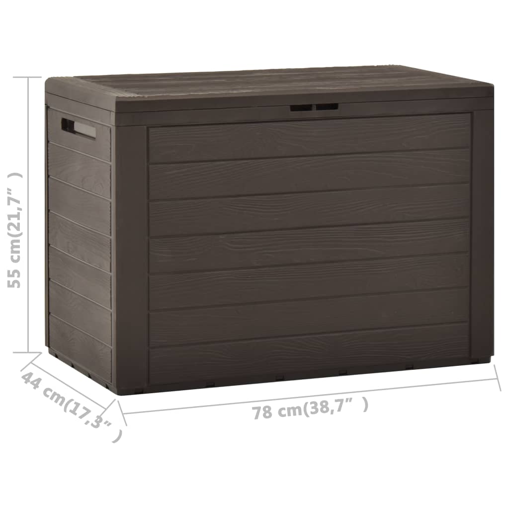 Garden Storage Box Brown 78x44x55 cm- Outdoor Storage Boxes - HomeShopIreland - Home Shop Ireland - Outdoor Storage Boxes - Garden Storage Box Brown 78x44x55 cm