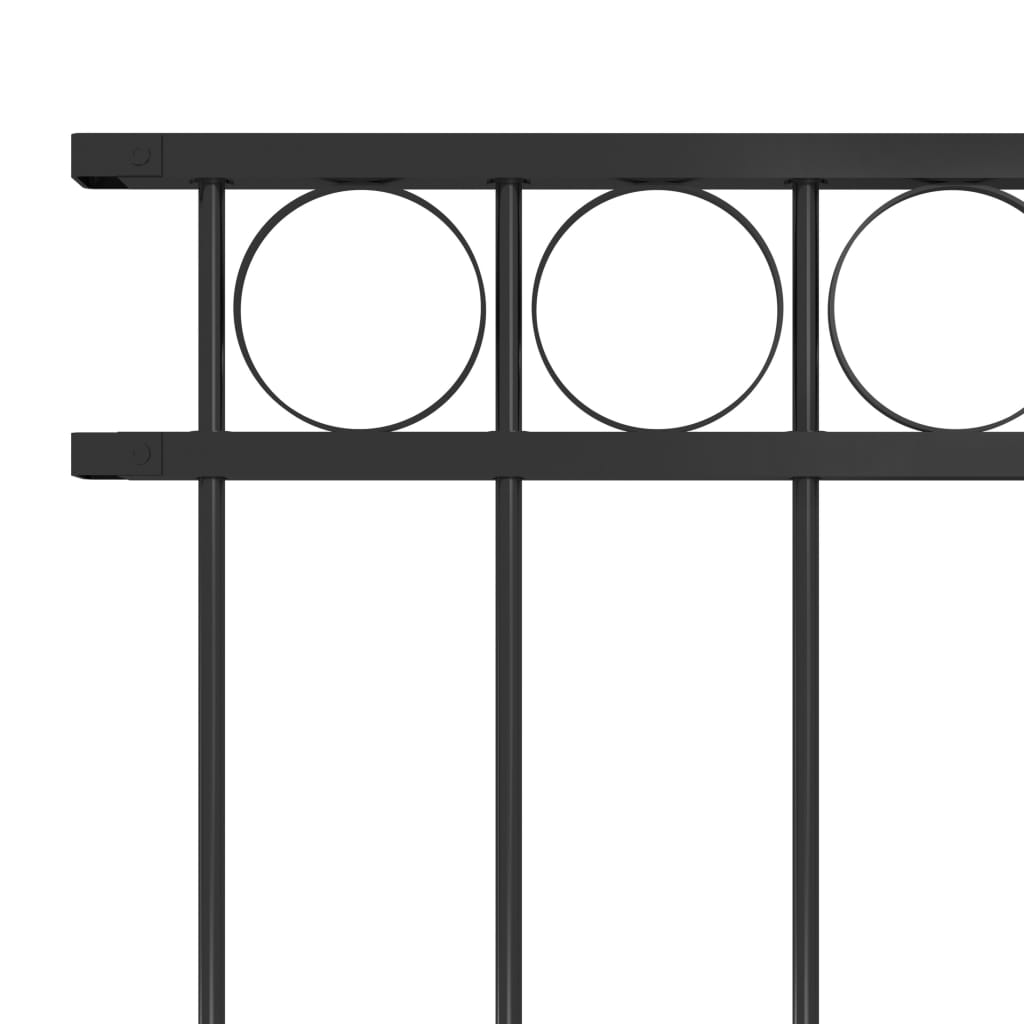 Fence Panel Steel 1.7x1 m Black- Fence Panels - HomeShopIreland - Home Shop Ireland - Fence Panels - Fence Panel Steel 1.7x1 m Black