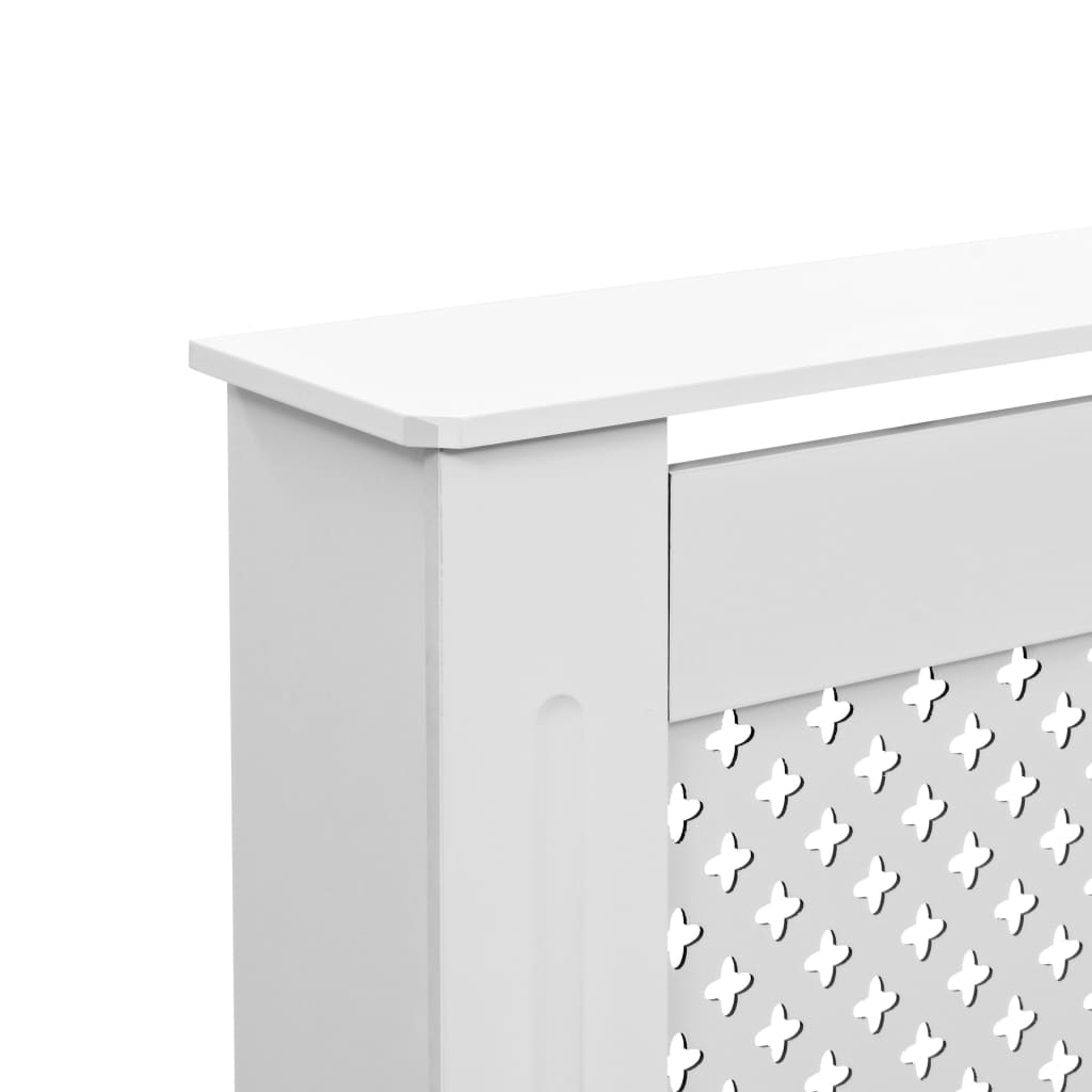 Radiator Covers 2 pcs White 112x19x81.5 cm MDF- Heating Radiator Accessories - HomeShopIreland - Home Shop Ireland - Heating Radiator Accessories - Radiator Covers 2 pcs White 112x19x81.5 cm MDF