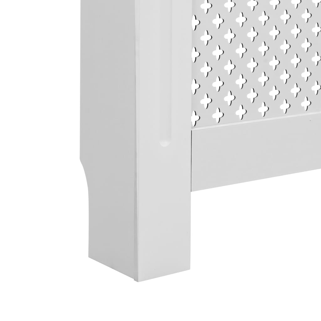 Radiator Covers 2 pcs White 112x19x81.5 cm MDF- Heating Radiator Accessories - HomeShopIreland - Home Shop Ireland - Heating Radiator Accessories - Radiator Covers 2 pcs White 112x19x81.5 cm MDF
