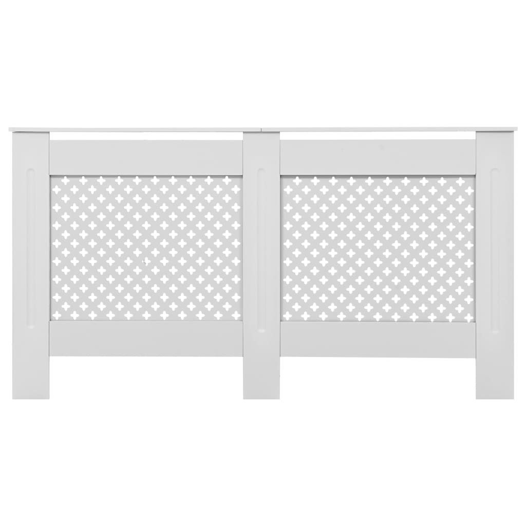 Radiator Covers 2 pcs White 152x19x81.5 cm MDF- Heating Radiator Accessories - HomeShopIreland - Home Shop Ireland - Heating Radiator Accessories - Radiator Covers 2 pcs White 152x19x81.5 cm MDF