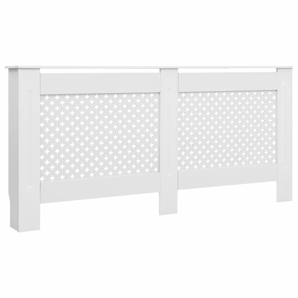 Radiator Covers 2 pcs White 172x19x81.5 cm MDF- Heating Radiator Accessories - HomeShopIreland - Home Shop Ireland - Heating Radiator Accessories - Radiator Covers 2 pcs White 172x19x81.5 cm MDF