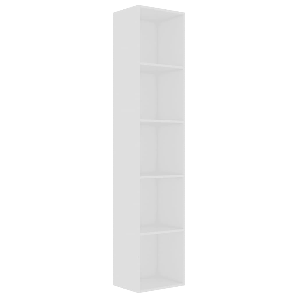 Book Cabinet White 40x30x189 cm Chipboard- Bookcases & Standing Shelves - HomeShopIreland - Home Shop Ireland - Bookcases & Standing Shelves - Book Cabinet White 40x30x189 cm Chipboard