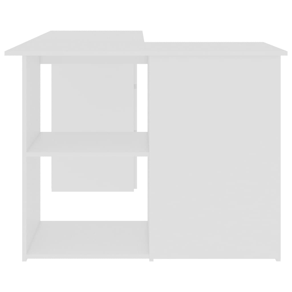 Corner Desk White 145x100x76 cm Chipboard- Desks - HomeShopIreland - Home Shop Ireland - Desks - Corner Desk White 145x100x76 cm Chipboard