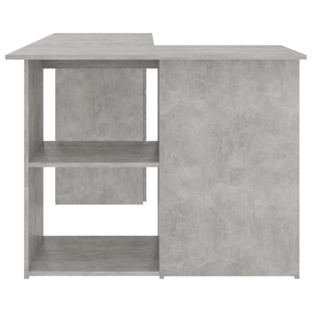 Corner Desk Concrete Grey 145x100x76 cm Chipboard- Desks - HomeShopIreland - Home Shop Ireland - Desks - Corner Desk Concrete Grey 145x100x76 cm Chipboard