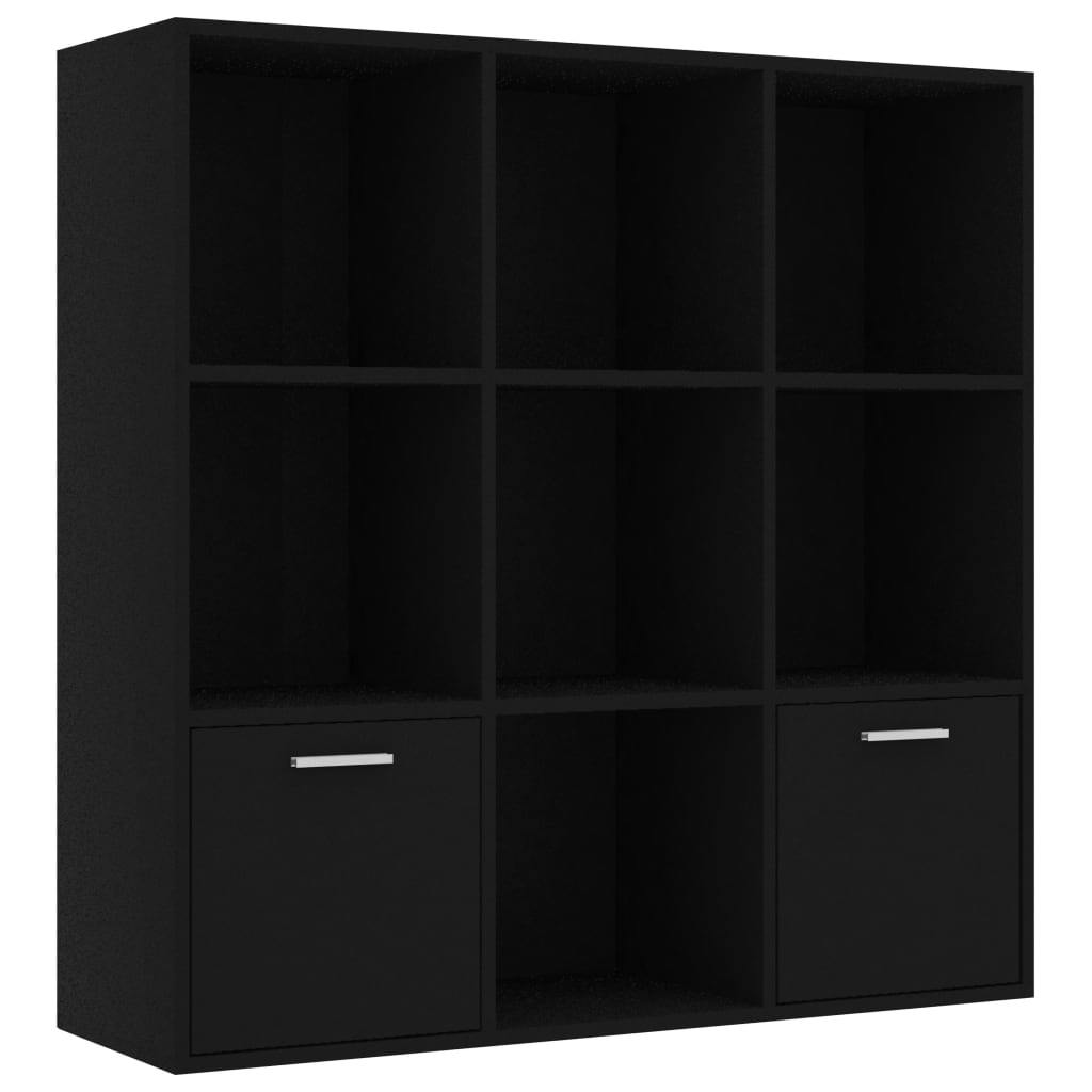 Book Cabinet Black 98x30x98 cm Chipboard- Bookcases & Standing Shelves - HomeShopIreland - Home Shop Ireland - Bookcases & Standing Shelves - Book Cabinet Black 98x30x98 cm Chipboard